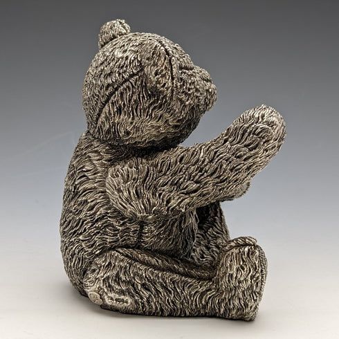 British Country Artists Teddy Bear Sterling Silver Sculpture Figurine 501g